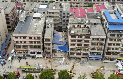 湖南长沙自建民房坍塌 伤亡情况不明