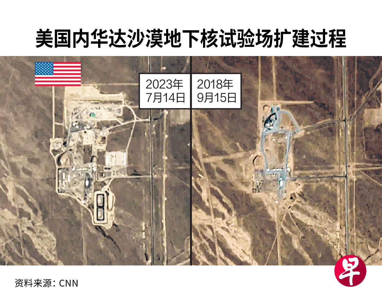 美国的核设施过去五六年进行了扩建。(联合早报制图)
