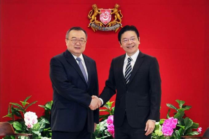 黄循财会见中联部部长刘建超：有信心新中继续巩固双边合作良好势头