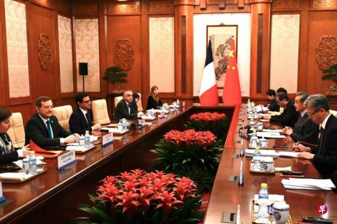 ?王毅吁法国为中国企业提供公正的营商环境
