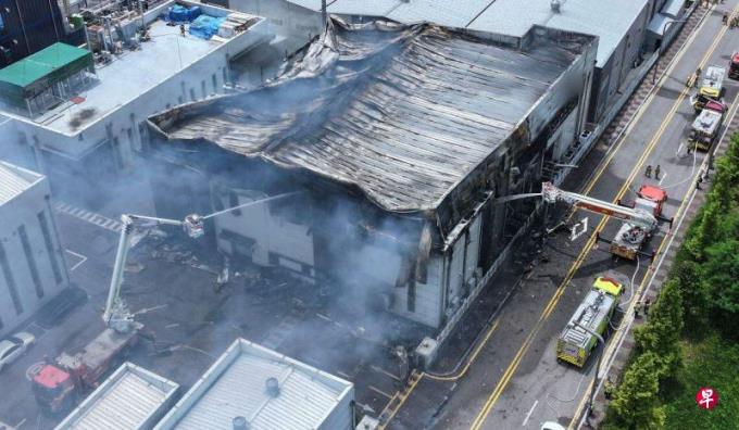 韩国电池厂爆炸酿22死 包括18名中国工人