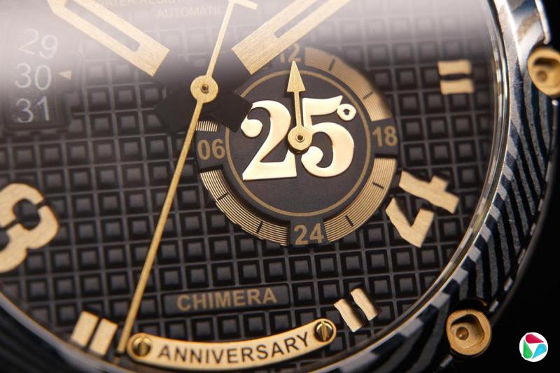 U-Boat25周年庆推出限量25枚Chimera 25°纪念腕表。(U-Boat提供)