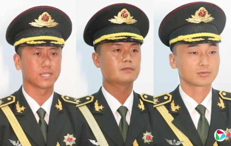 抗战胜利80周年阅兵活动三旗手亮相同为90后