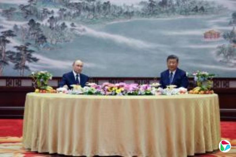 习近平和普京在中南海散步交谈