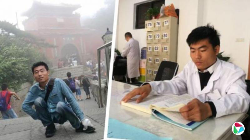 李创业医师登山及行医照片