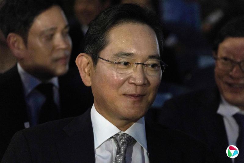三星电子会长李在镕是特朗普国际高尔夫俱乐部活动的出席者之一。(法新社)