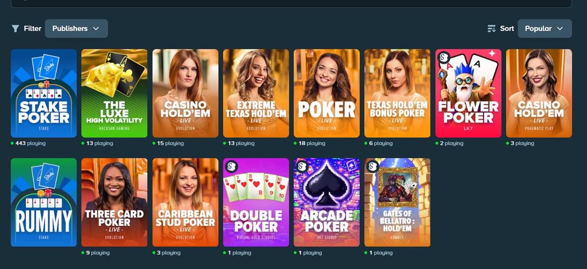 Stake Poker